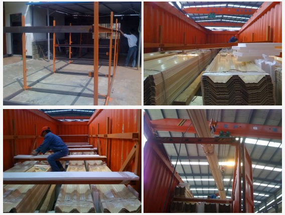 Packing of corrugated sheets